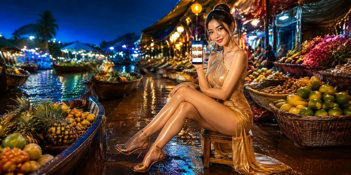Người dùng Việt Nam trải nghiệm nền tảng giải trí 30shine trên điện thoại di động bên dòng sông Mekong