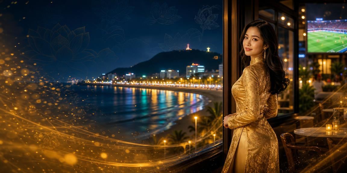 Người phụ nữ Việt Nam sử dụng ứng dụng giải trí trực tuyến an toàn tại Vũng Tàu